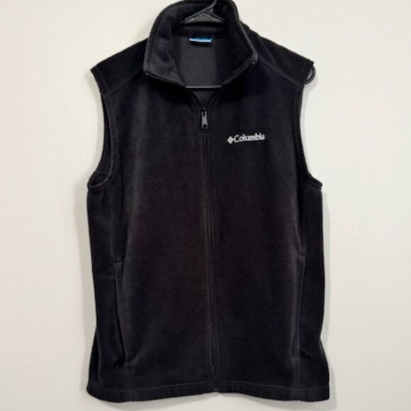 USED Woman's Columbia No Sleeve Zip Up Vest Color Black Size Small - Picture 1 of 1